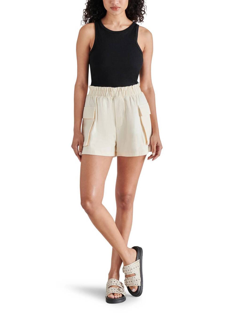 NEW STEVE MADDEN gaelle shorts in ivory